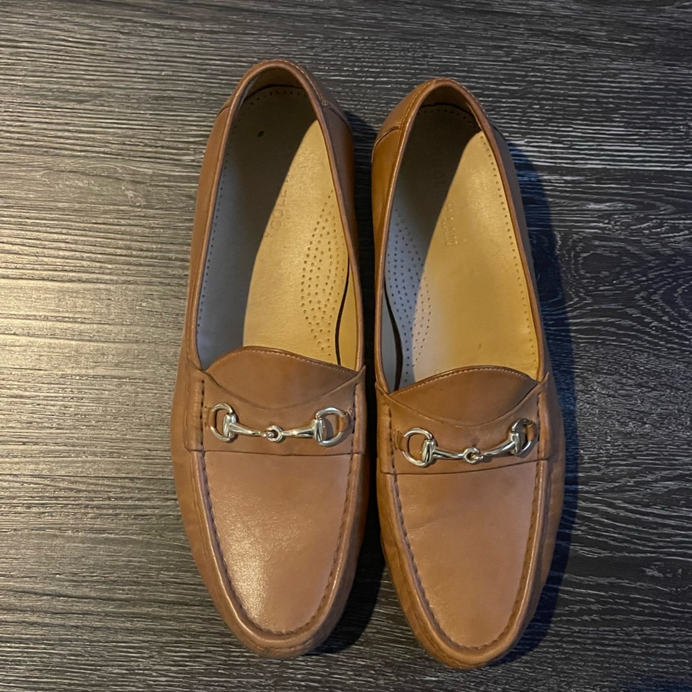 Vintage COLE HAAN Ascot II Loafer tan Leather Shoes MENS 11.5 Horse Bit